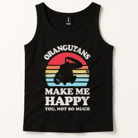 Orangutans Make Me Happy You Not So Much Orangutan Retro Tank Top