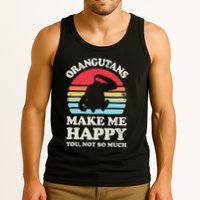 Orangutans Make Me Happy You Not So Much Orangutan Retro Tank Top