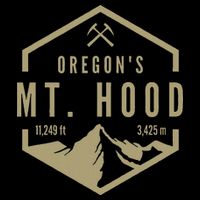 Oregon Mountain Mt. Hood Flat Bill Trucker Hat