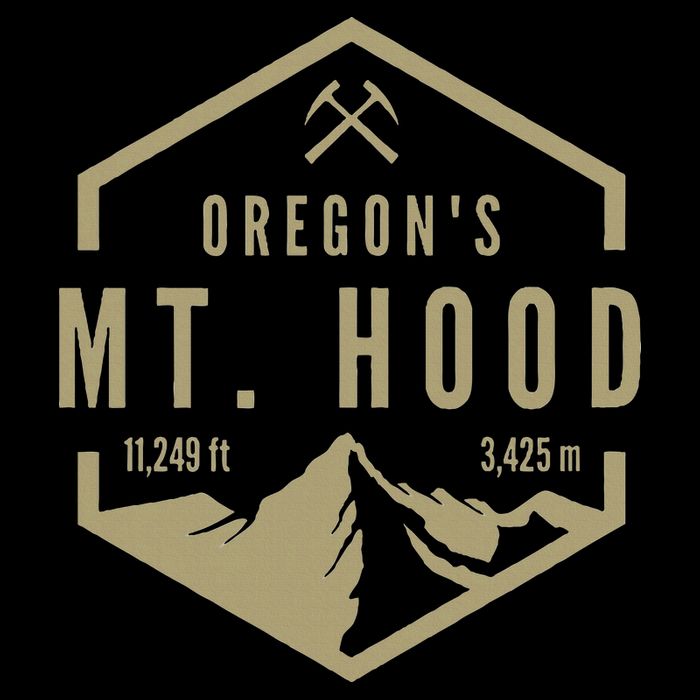 Oregon Mountain Mt. Hood Flat Bill Trucker Hat