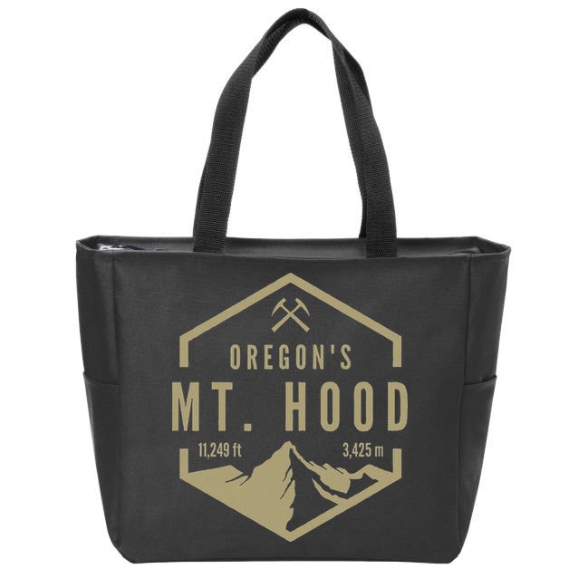 Oregon Mountain Mt. Hood Zip Tote Bag