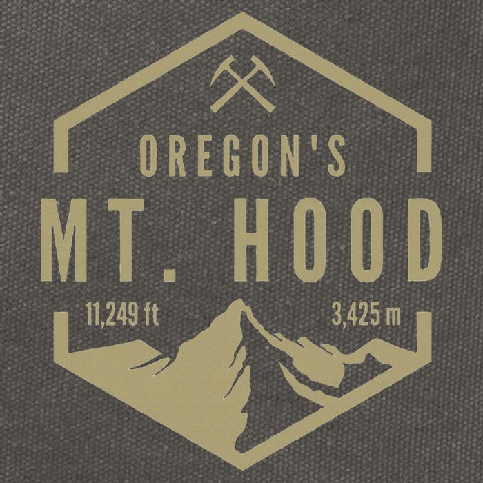 Oregon Mountain Mt. Hood Cotton Canvas Backpack