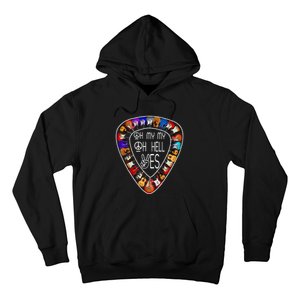 Oh Mys My Oh Hells Yes Retro Petty Guitar Music Lover Hoodie