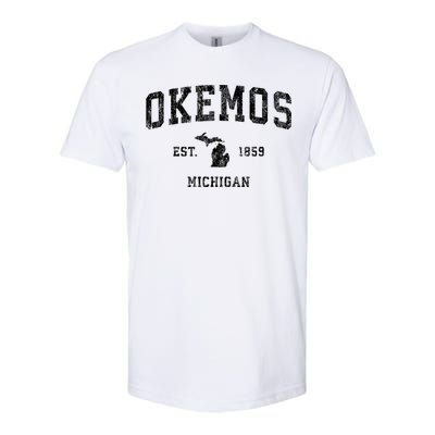 Okemos Michigan Mi Vintage Sports Softstyle CVC T-Shirt