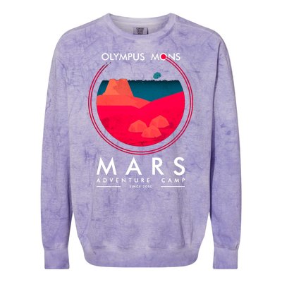 Olympus Mons Mars Adventure Camp Colorblast Crewneck Sweatshirt