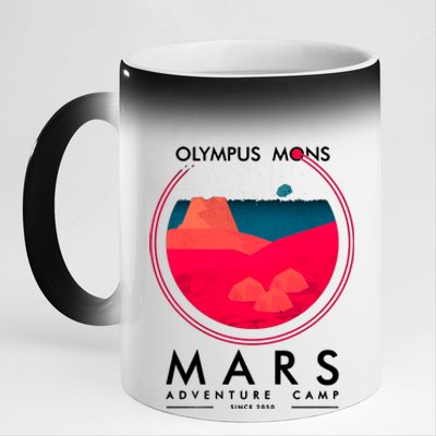 Olympus Mons Mars Adventure Camp 11oz Black Color Changing Mug