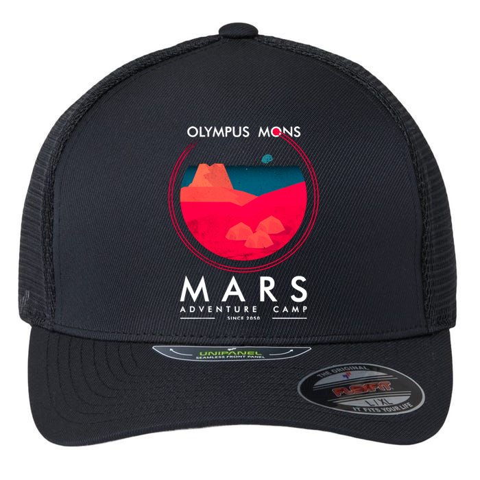 Olympus Mons Mars Adventure Camp Flexfit Unipanel Trucker Cap