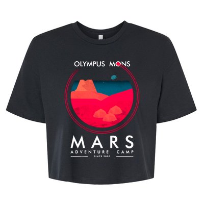 Olympus Mons Mars Adventure Camp Bella+Canvas Jersey Crop Tee