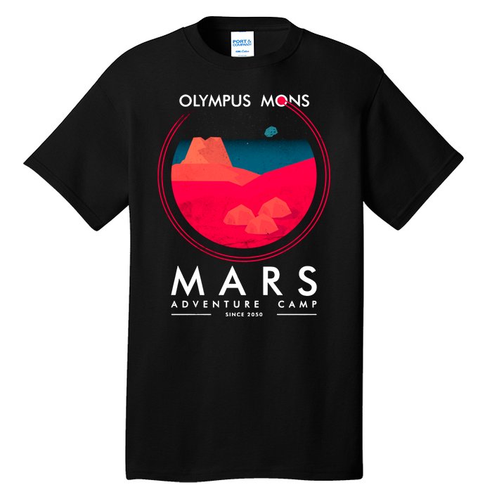 Olympus Mons Mars Adventure Camp Tall T-Shirt