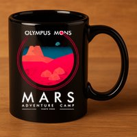 Olympus Mons Mars Adventure Camp 11oz C Handle Ceramic Mug
