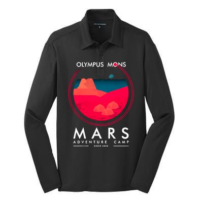 Olympus Mons Mars Adventure Camp Silk Touch Performance Long Sleeve Polo