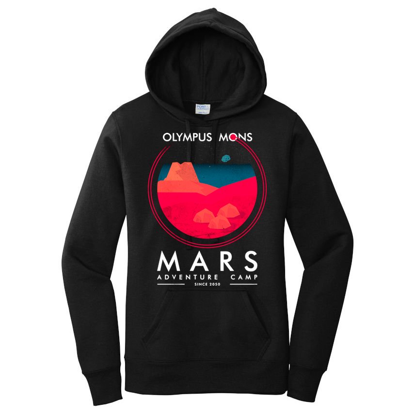 Olympus Mons Mars Adventure Camp Women's Pullover Hoodie
