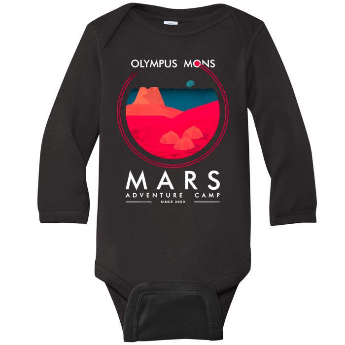 Olympus Mons Mars Adventure Camp Baby Long Sleeve Bodysuit