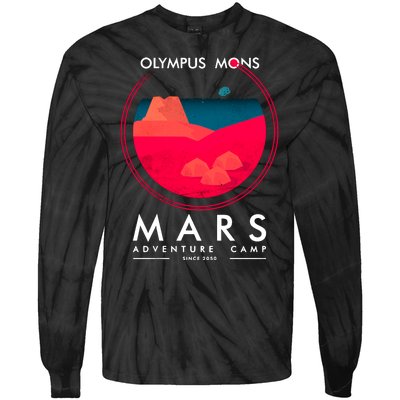 Olympus Mons Mars Adventure Camp Tie-Dye Long Sleeve Shirt