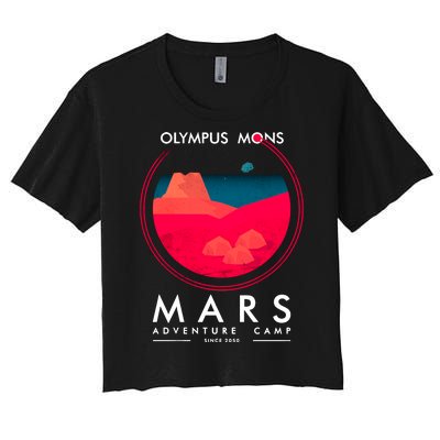 Olympus Mons Mars Adventure Camp Women's Crop Top Tee