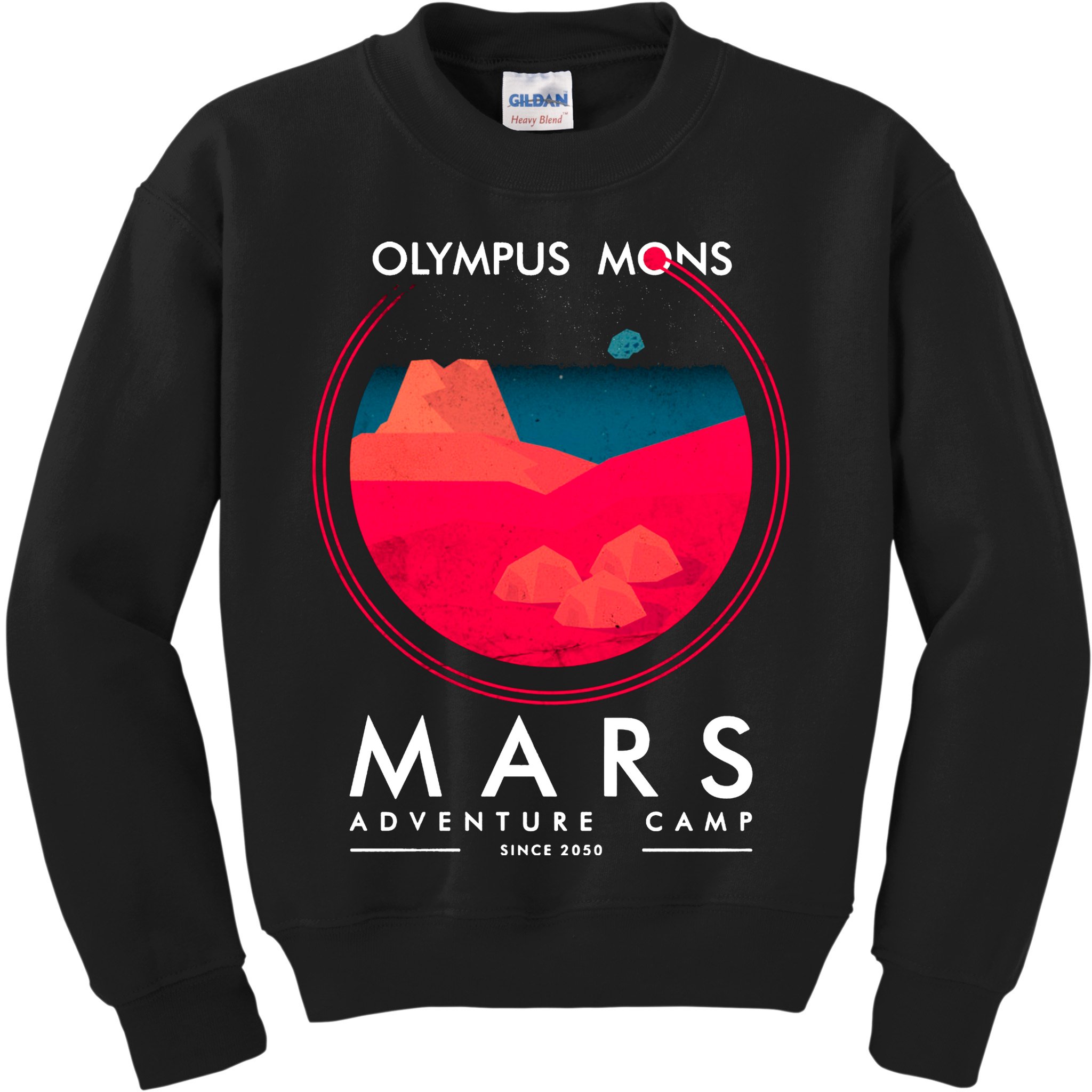 Olympus Mons Mars Adventure Camp Kids Sweatshirt