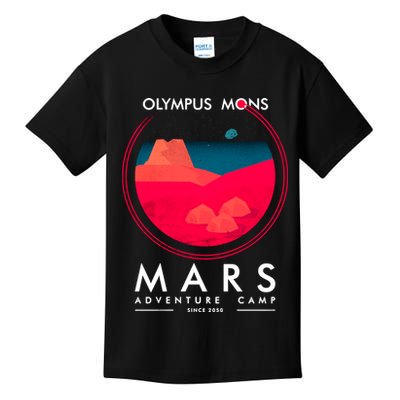 Olympus Mons Mars Adventure Camp Kids T-Shirt
