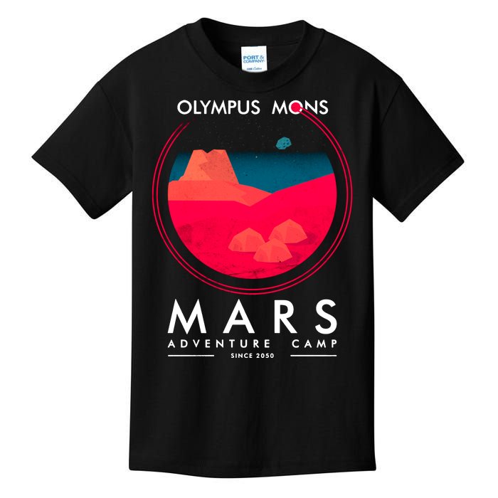 Olympus Mons Mars Adventure Camp Kids T-Shirt