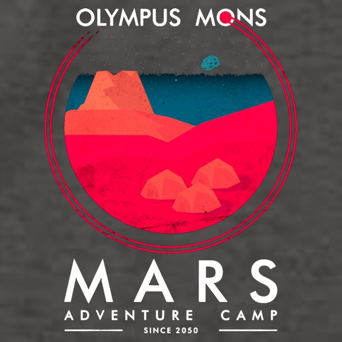 Olympus Mons Mars Adventure Camp Vector Backpack