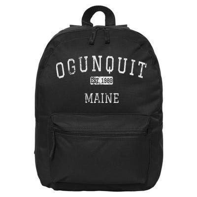 Ogunquit Maine Me Vintage 16 in Basic Backpack
