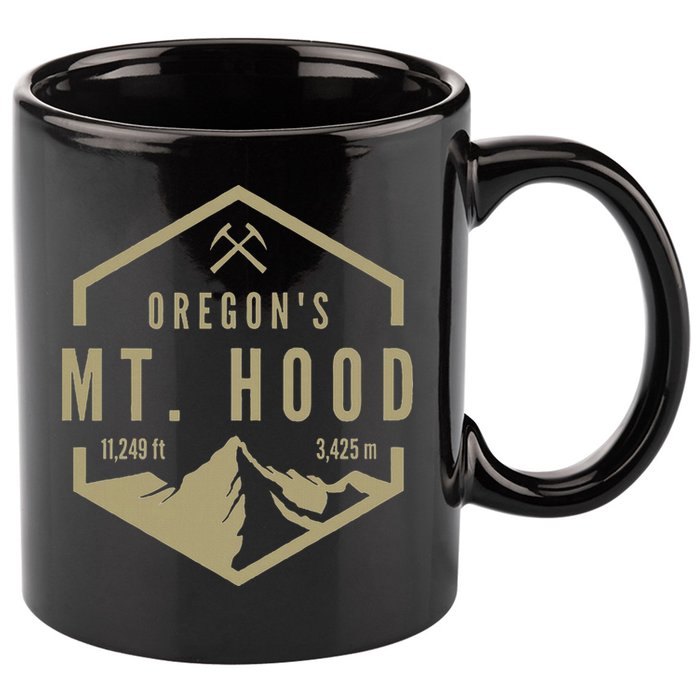 Oregon Mountain Mt. Hood 11oz C Handle Ceramic Mug