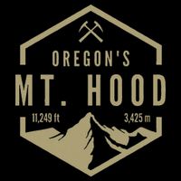 Oregon Mountain Mt. Hood Cropped Pullover Crew
