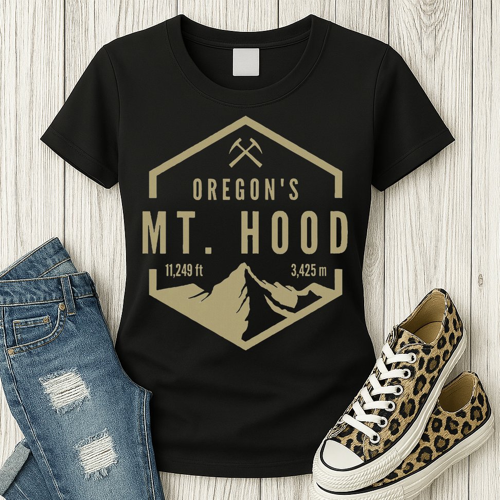 Oregon Mountain Mt. Hood Womens T-Shirt