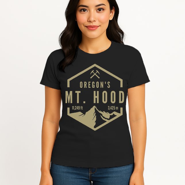 Oregon Mountain Mt. Hood Womens T-Shirt
