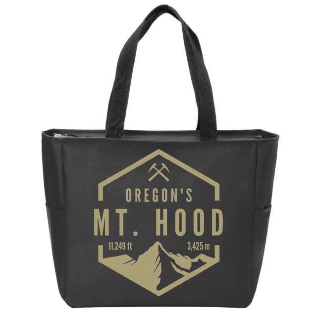 Oregon Mountain Mt. Hood Zip Tote Bag