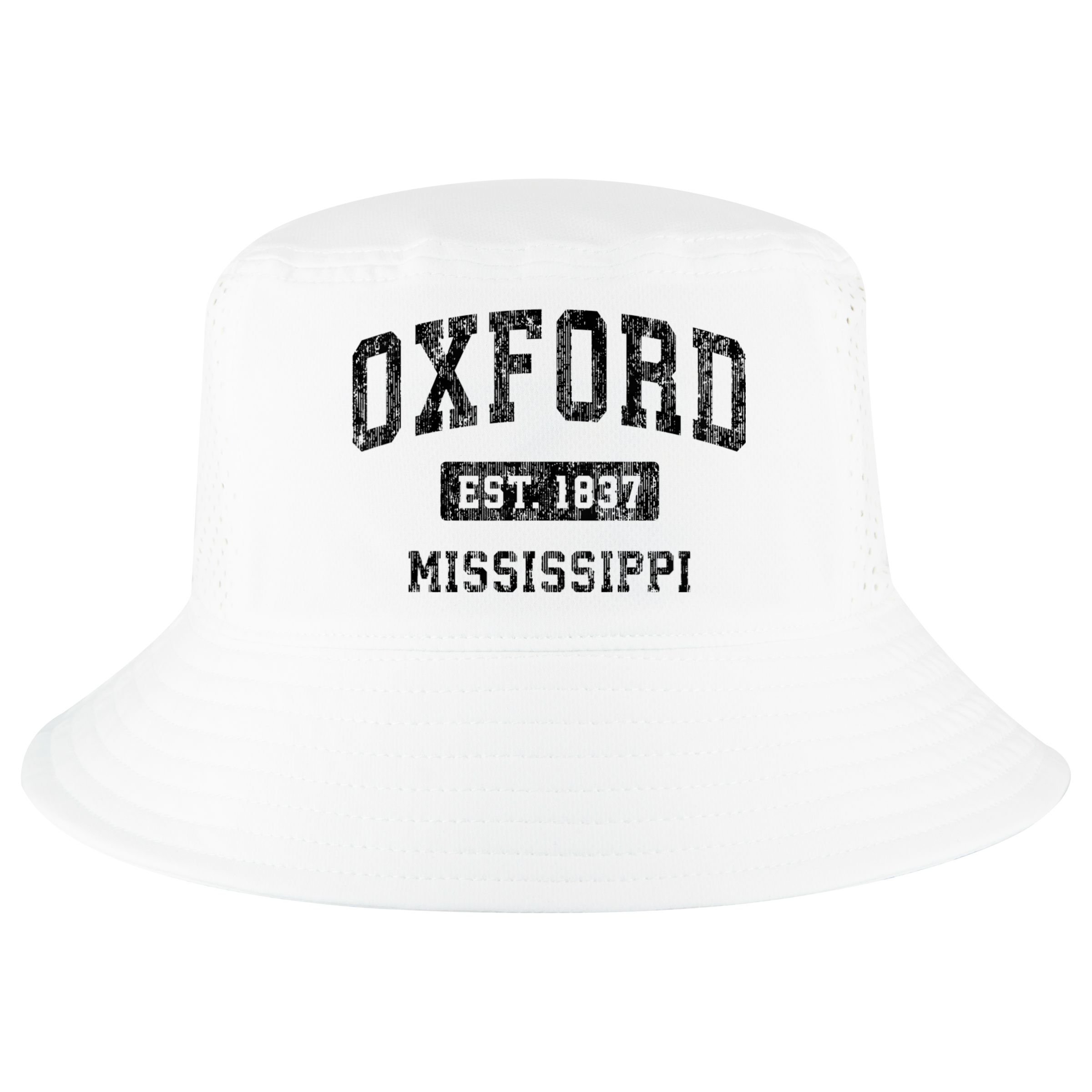 Oxford Mississippi Ms Vintage Sports Cool Comfort Performance Bucket Hat