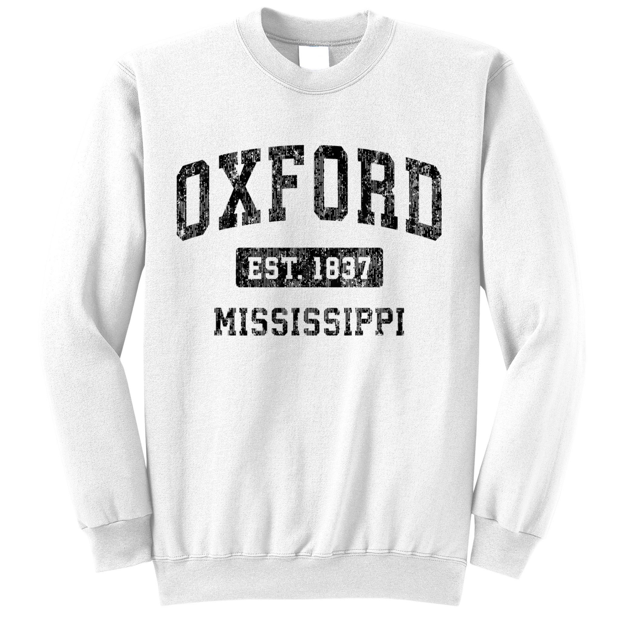 Oxford Mississippi Ms Vintage Sports Sweatshirt