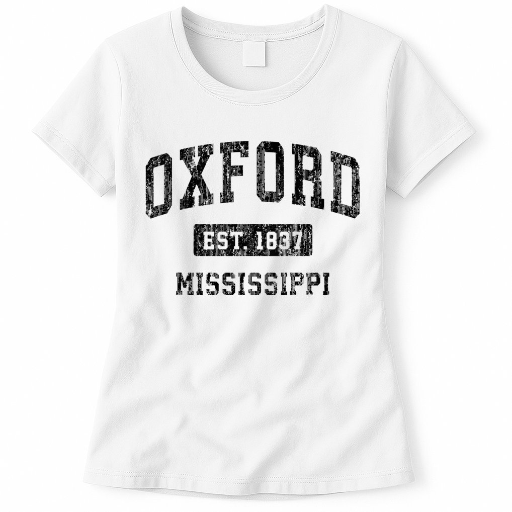 Oxford Mississippi Ms Vintage Sports Womens T-Shirt