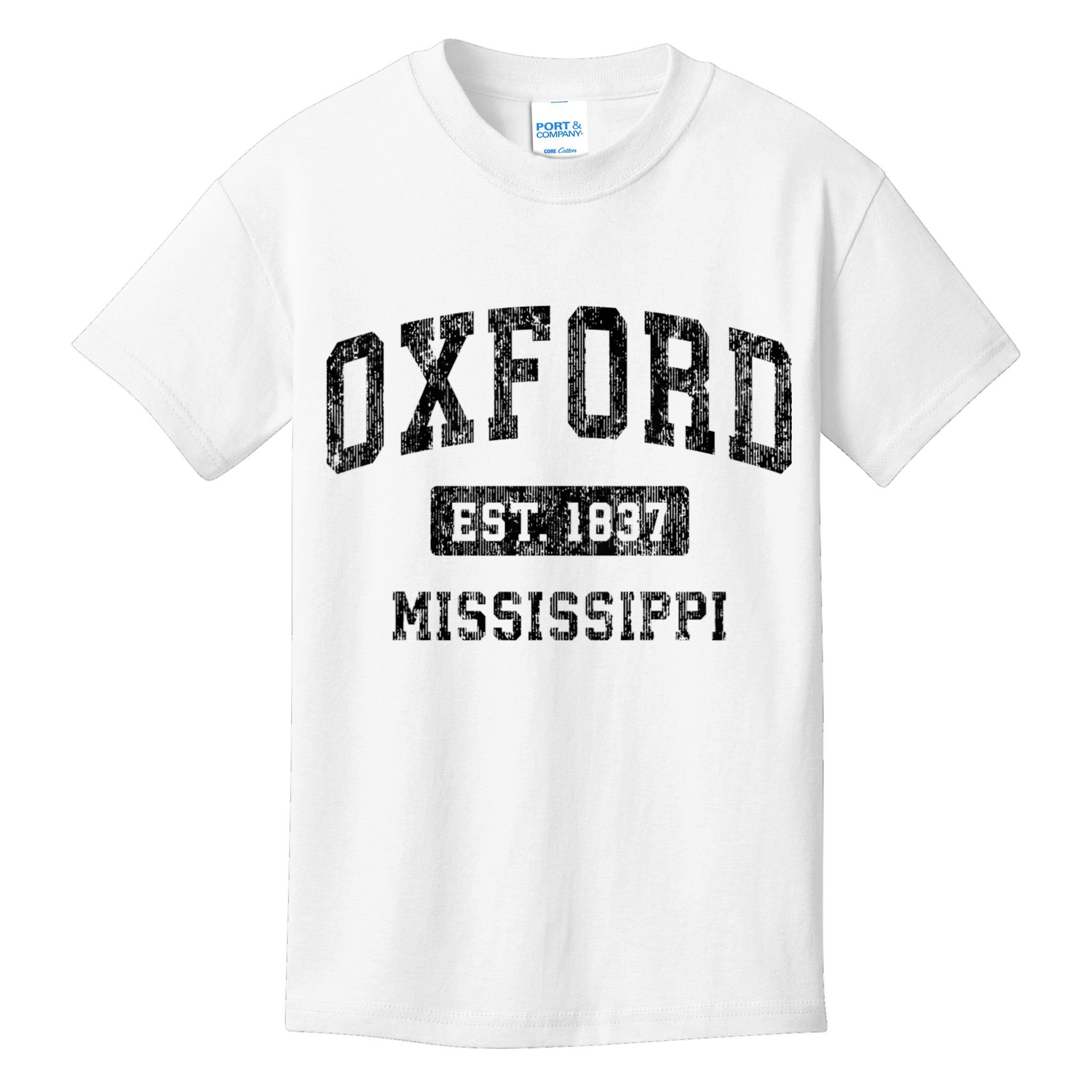 Oxford Mississippi Ms Vintage Sports Kids T-Shirt