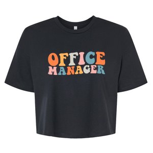 Office Manager Managerial Style Professional Office Bella+Canvas Jersey Crop Tee