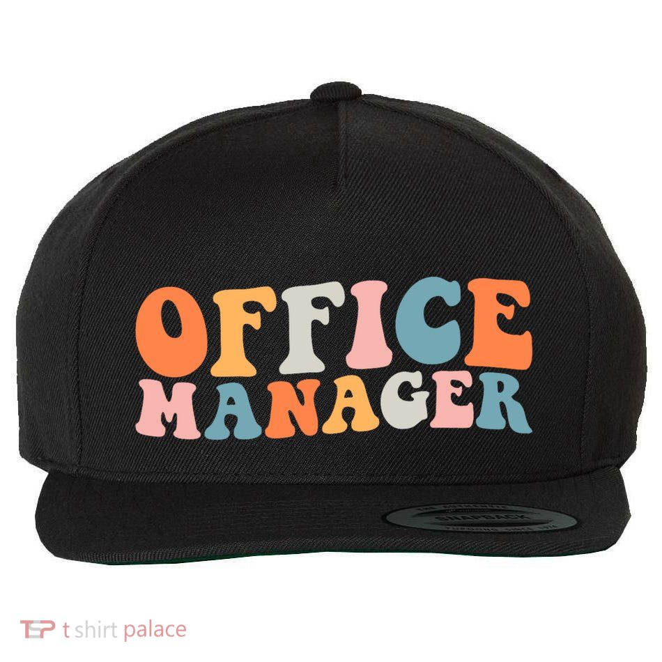 Office Manager Managerial Style Professional Office Wool Snapback Cap