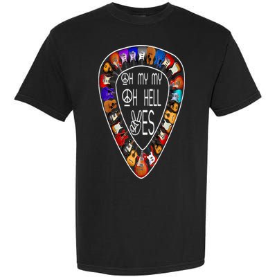 Oh Mys My Oh Hells Yes Retro Petty Guitar Music Lover Garment-Dyed Heavyweight T-Shirt