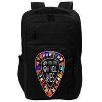 Oh Mys My Oh Hells Yes Retro Petty Guitar Music Lover Impact Tech Backpack