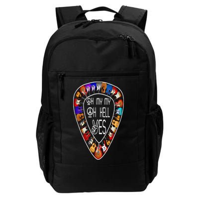 Oh Mys My Oh Hells Yes Retro Petty Guitar Music Lover Backpack