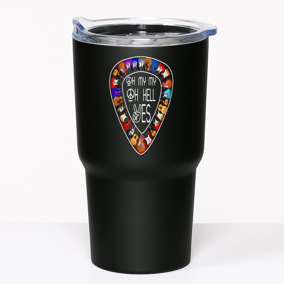 Oh Mys My Oh Hells Yes Retro Petty Guitar Music Lover Tumbler