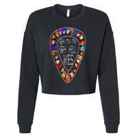 Oh Mys My Oh Hells Yes Retro Petty Guitar Music Lover Cropped Pullover Crew