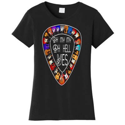 Oh Mys My Oh Hells Yes Retro Petty Guitar Music Lover Women's T-Shirt