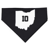 Ohio Map Matching Couple America State Wedding Toledo Akron USA-Made Doggie Bandana