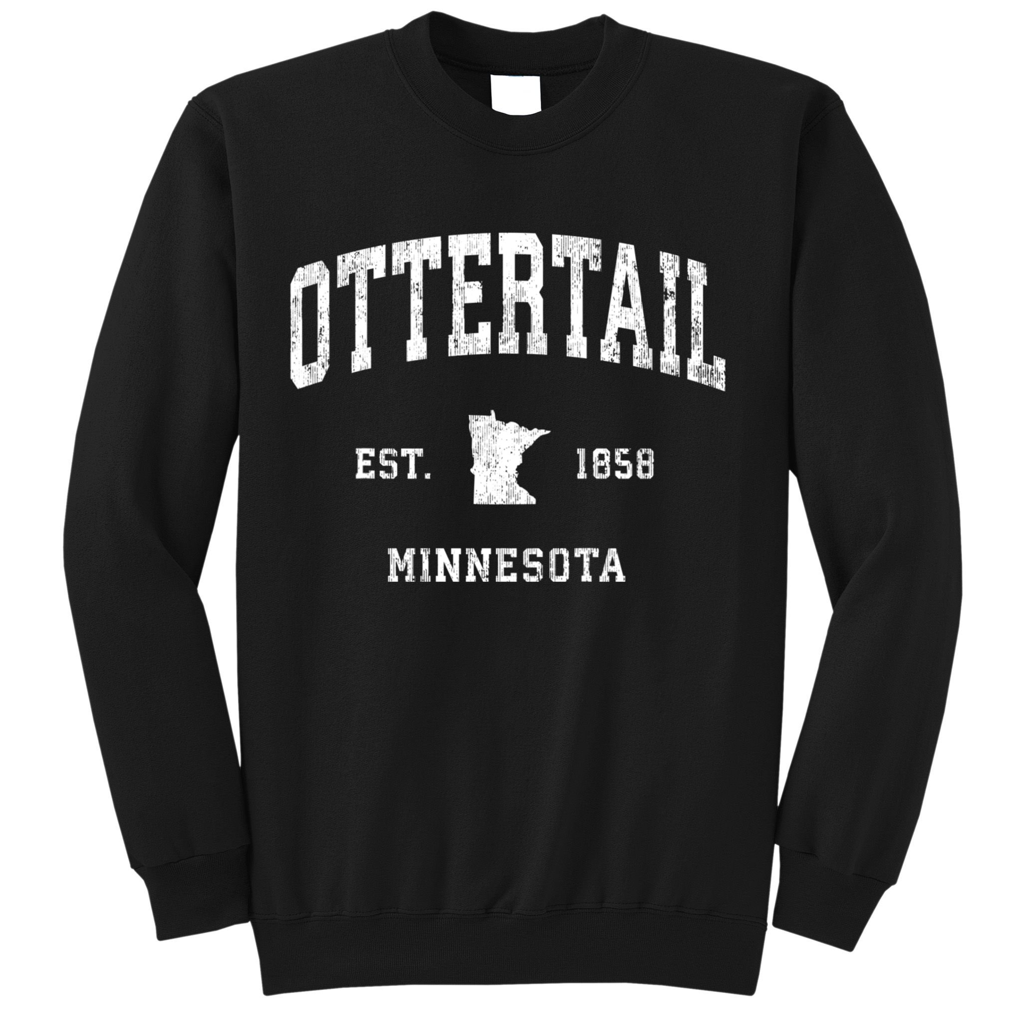 Ottertail Minnesota Mn Vintage Athletic Sports Sweatshirt