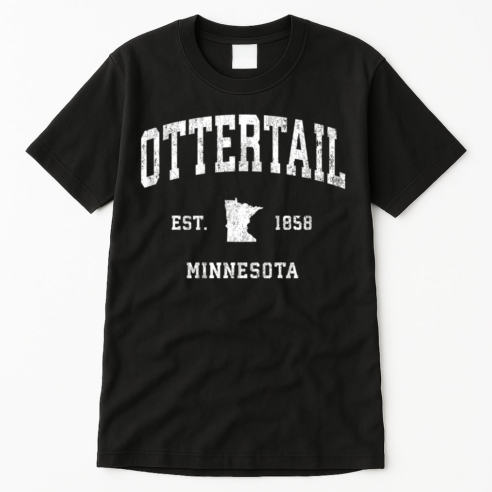 Ottertail Minnesota Mn Vintage Athletic Sports Tall T-Shirt
