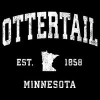 Ottertail Minnesota Mn Vintage Athletic Sports Kids T-Shirt