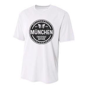 Oktoberfest MüNchen Munich German Bavarian Funny Gift Youth Performance Sprint T-Shirt