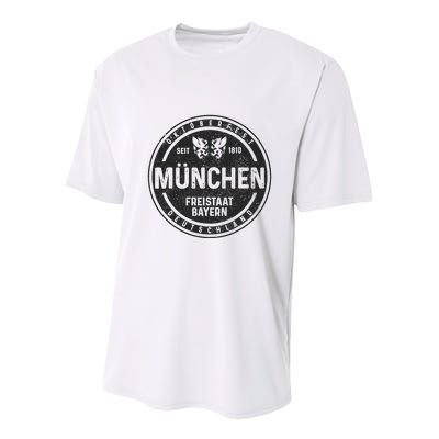 Oktoberfest MüNchen Munich German Bavarian Funny Gift Youth Performance Sprint T-Shirt