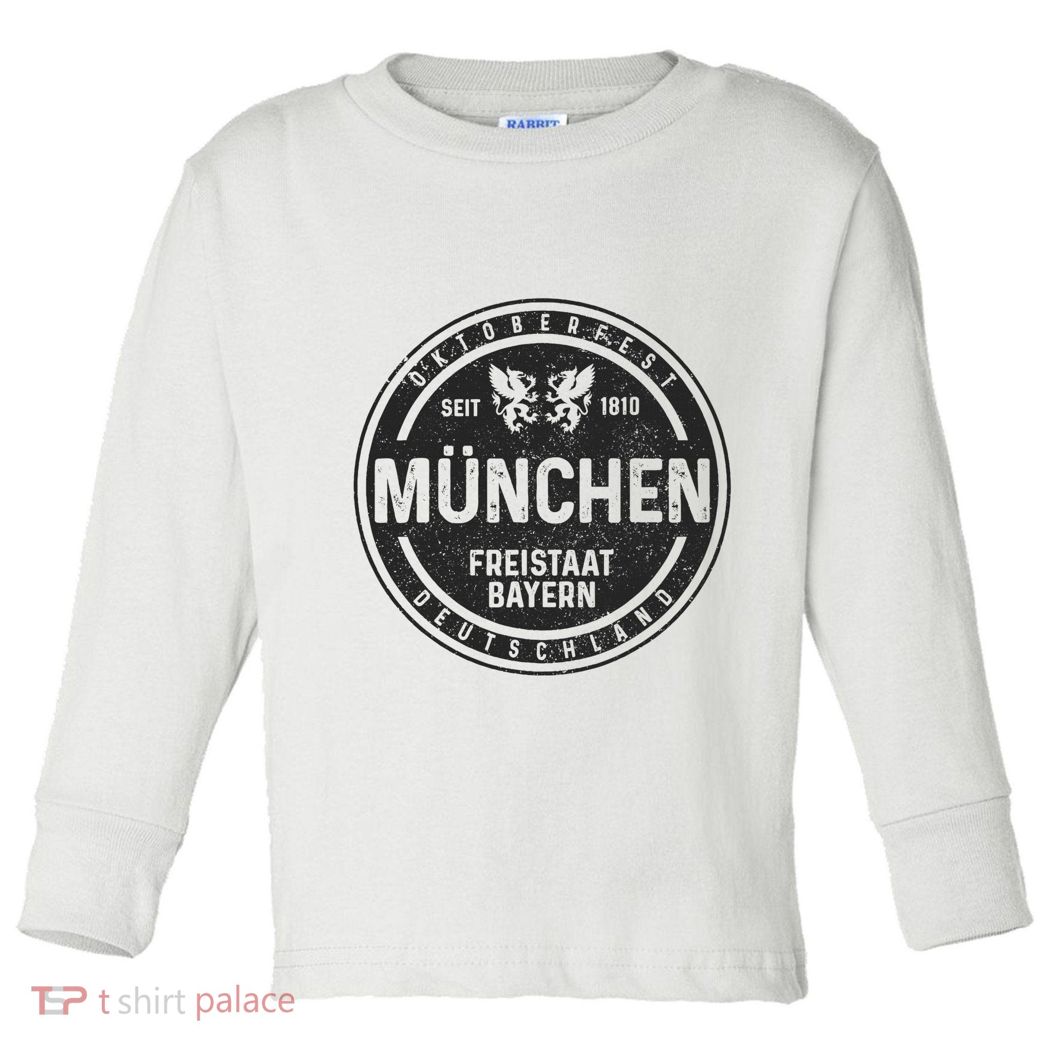 Oktoberfest MüNchen Munich German Bavarian Funny Gift Toddler Long Sleeve Shirt