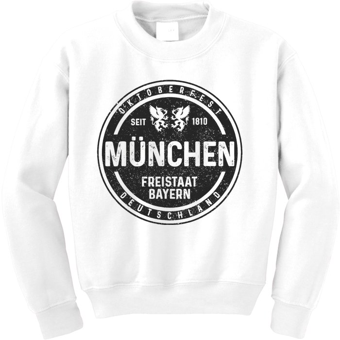 Oktoberfest MüNchen Munich German Bavarian Funny Gift Kids Sweatshirt