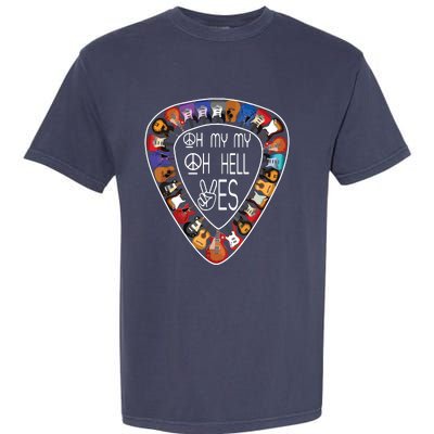 Oh Mys My Oh Hells Yes Retro Petty Guitar Music Lover Garment-Dyed Heavyweight T-Shirt